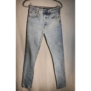 LEVIS 501 Original Fit Womens Jeans High Rise Straight Leg 25/30